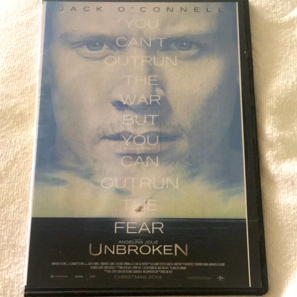 🍿 4/$20 Unbroken DVD Jack OConnell True Story World War II Drama Movie